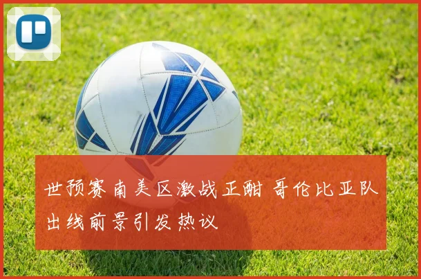 世预赛南美区激战正酣 哥伦比亚队出线前景引发热议